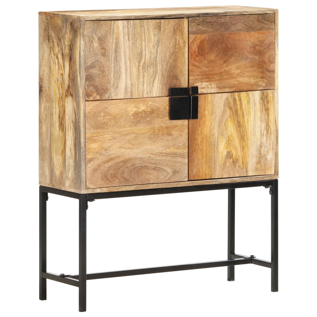 Highboard 80 x 30 x 100 cm Massivholz Mango