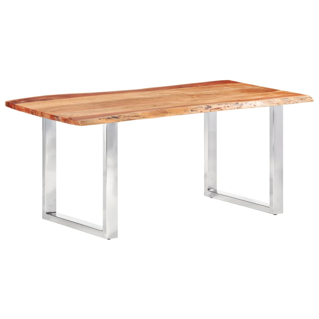 Esstisch mit Baumkanten Akazie Masivholz 200 cm 3,8 cm