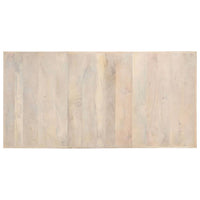 Thumbnail for Esstisch 180 x 90 x 76 cm Massives Gebleichtes Mangoholz