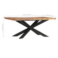 Thumbnail for Esstisch 180 x 90 x 76 cm Massivholz
