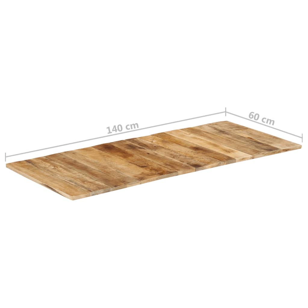 Tischplatte Massivholz Mango 15-16 mm 140x60 cm