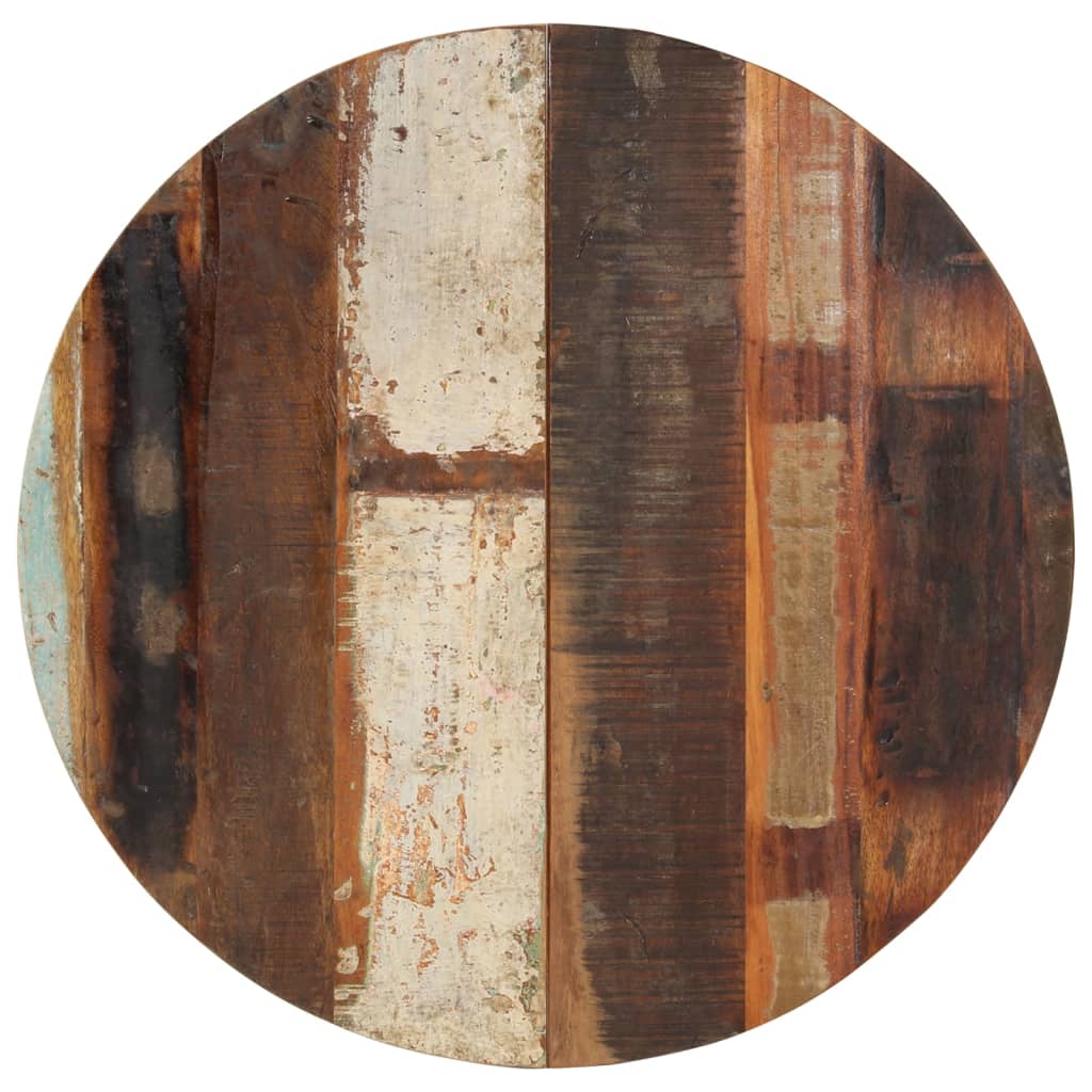 Tischplatte Rund 70 cm 15-16 mm Altholz Massiv