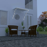 Thumbnail for Einziehbare Markise mit LED 150×150 cm Creme