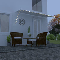 Thumbnail for Einziehbare Markise mit LED 400×150 cm Creme