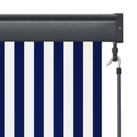 Thumbnail for Außenrollo 80 x 250 cm Blau und Weiß
