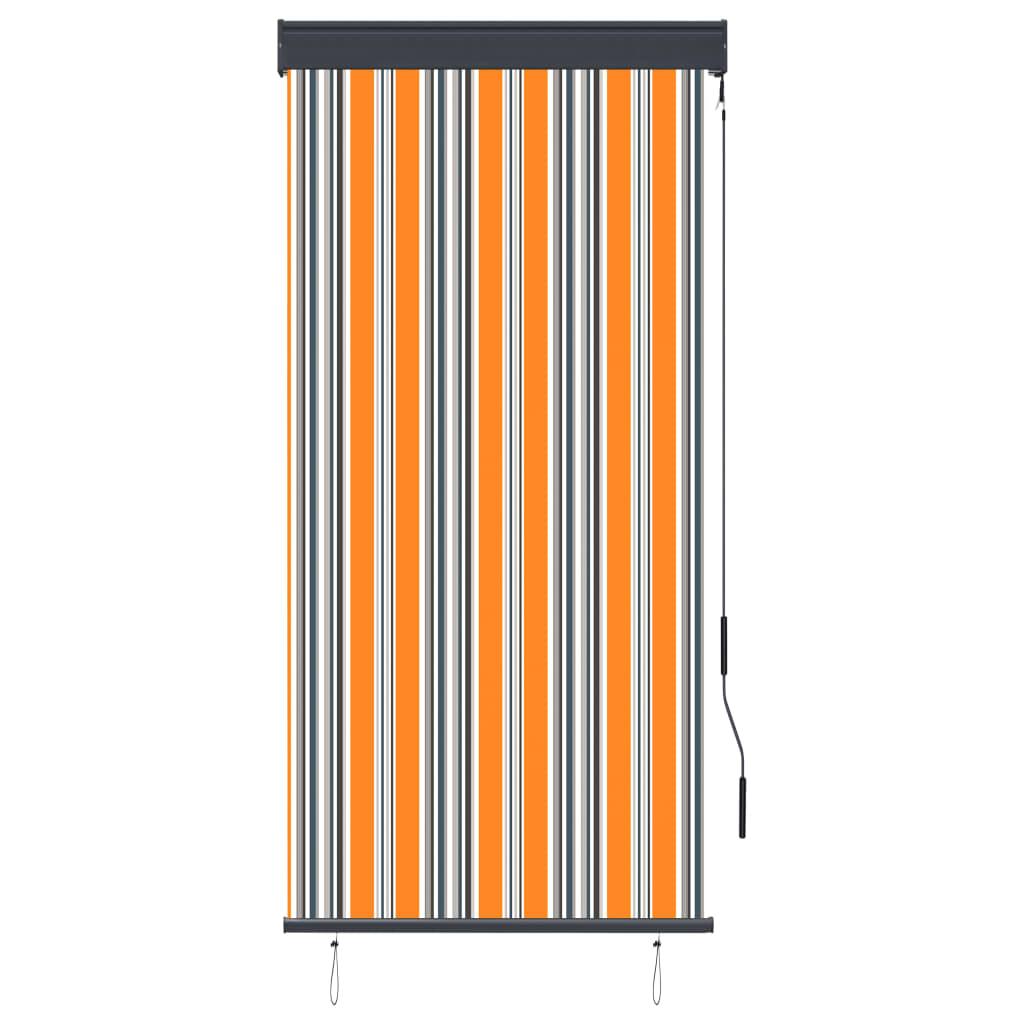 Außenrollo 80 x 250 cm Gelb und Blau