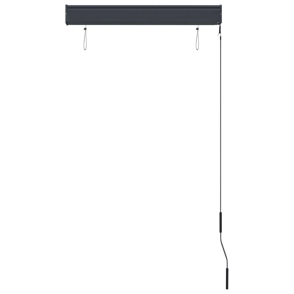 Außenrollo 80 x 250 cm Weiß und Orange