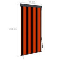 Thumbnail for Außenrollo 80 x 250 cm Orange und Braun