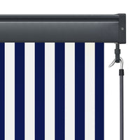 Thumbnail for Außenrollo 100 x 250 cm Blau und Weiß