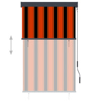 Thumbnail for Außenrollo 100 x 250 cm Orange und Braun