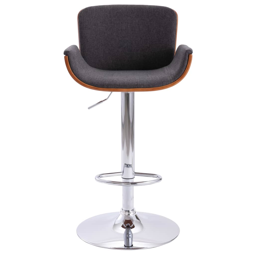 Barhocker Grau Stoff