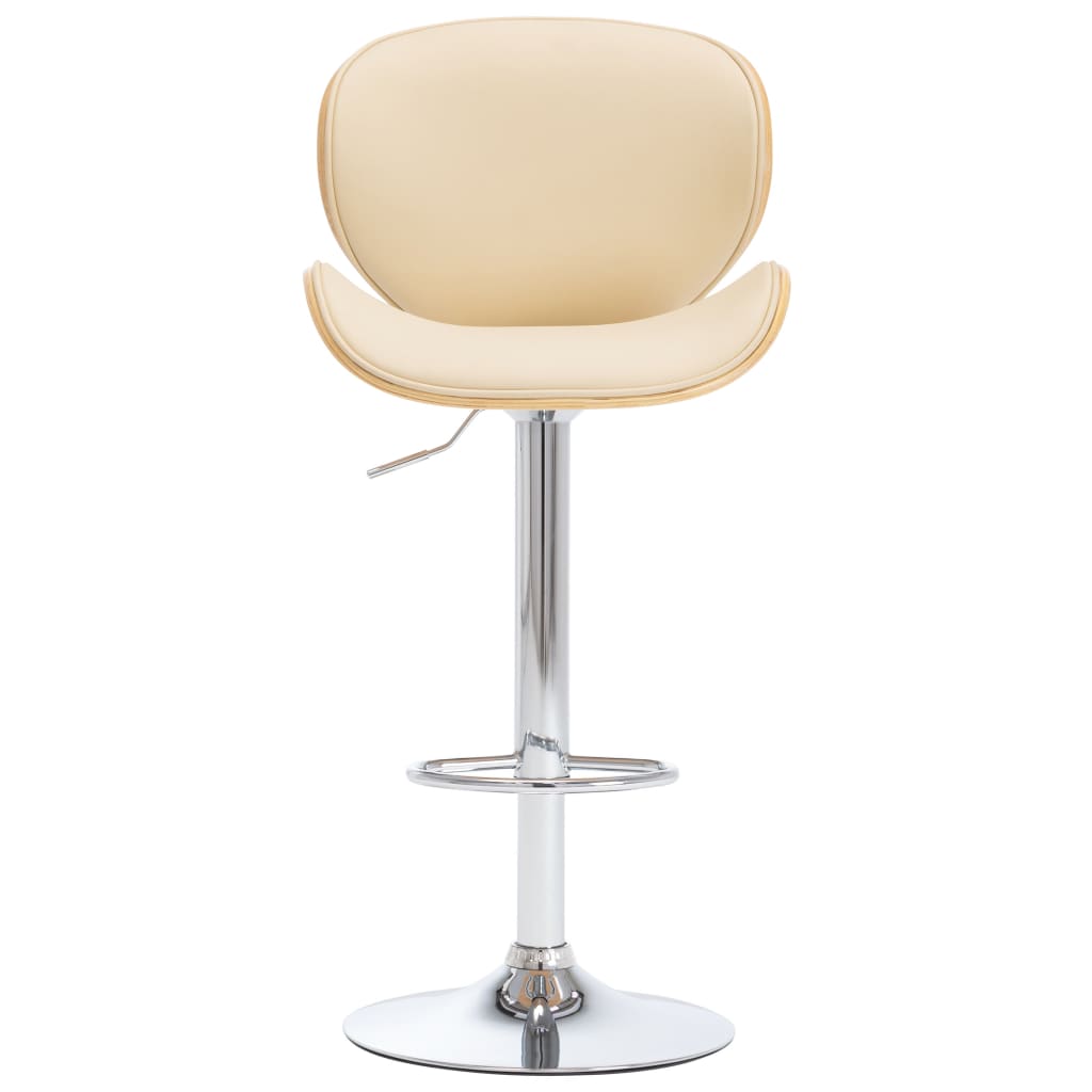 Barhocker Creme Kunstleder