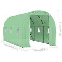 Thumbnail for Gewächshaus 9 m² 4,5×2×2 m
