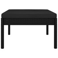 Thumbnail for 3-tlg. Garten-Lounge-Set mit Auflagen Poly Rattan Schwarz