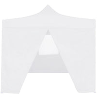 Thumbnail for Profi-Partyzelt Faltbar mit 4 Seitenwänden 3×3m Stahl Weiß