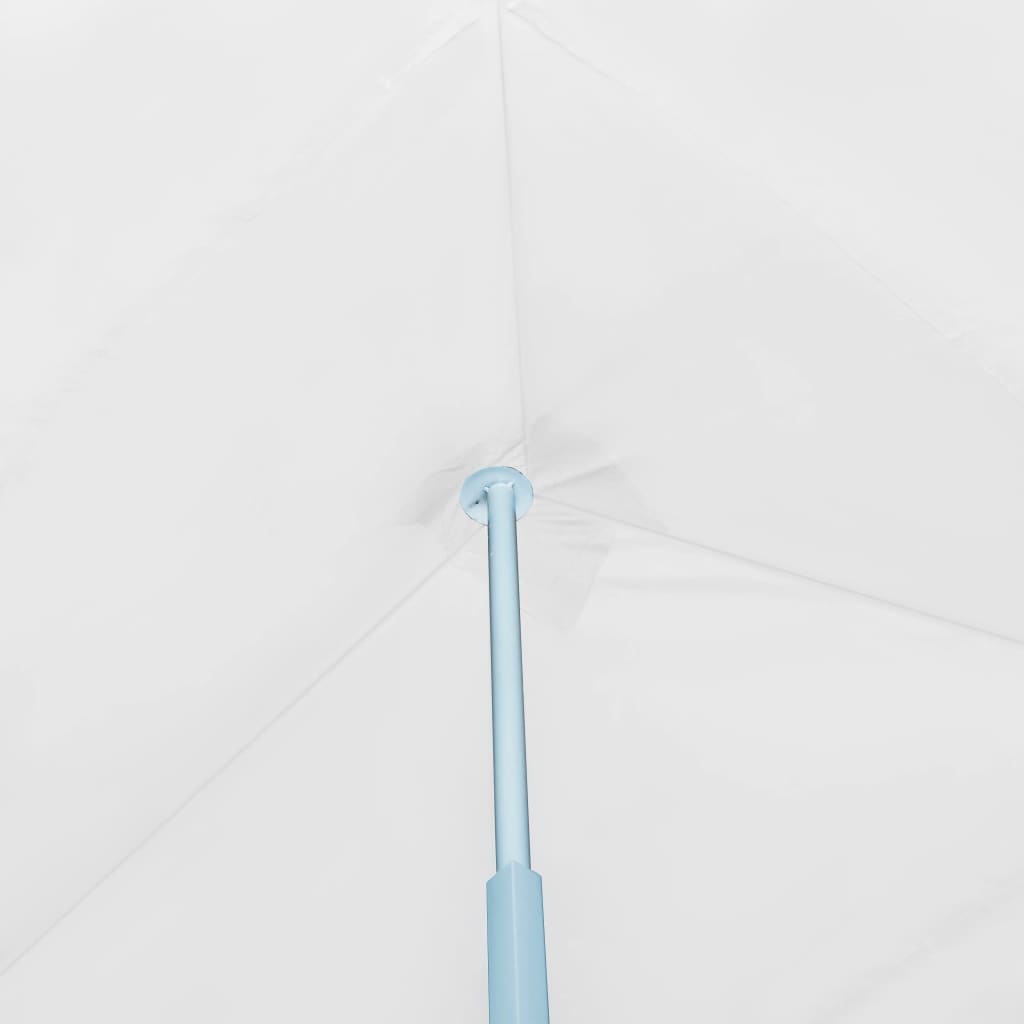 Pop-Up Partyzelt Faltbar mit 8 Seitenwänden 3x9 m Weiß