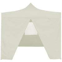 Thumbnail for Profi-Partyzelt Faltbar mit 4 Seitenwänden 2×2m Stahl Creme