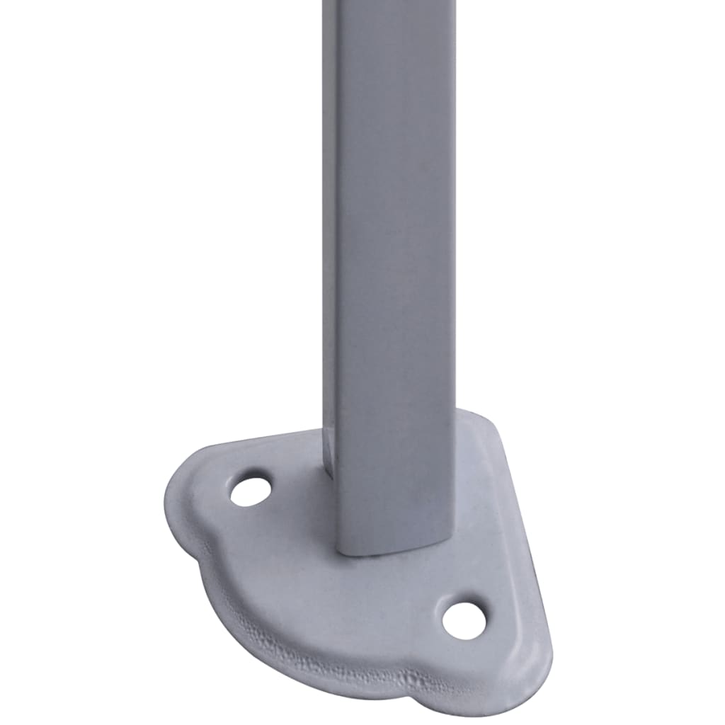 Profi-Partyzelt Faltbar mit 4 Seitenwänden 2×2m Stahl Creme