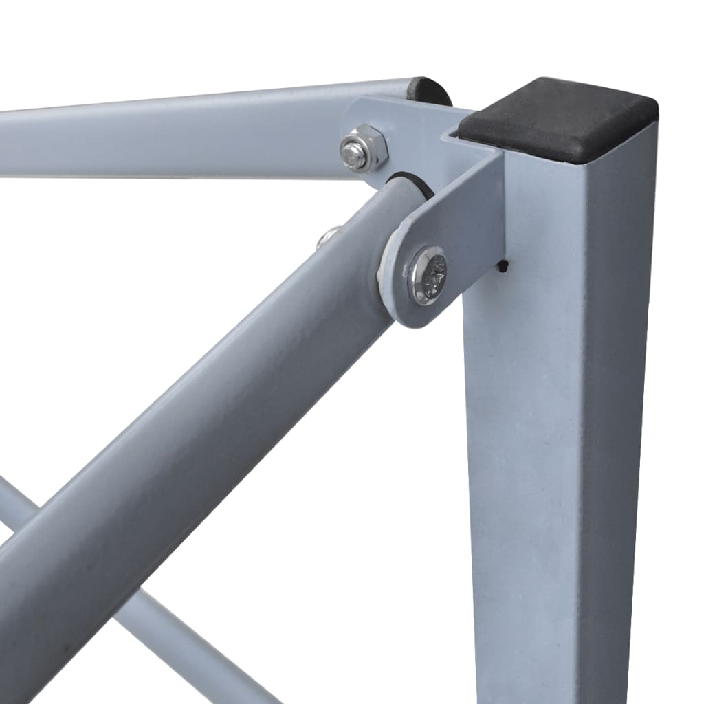 Profi-Partyzelt Faltbar mit 2 Seitenwänden 2×2m Stahl Anthrazit