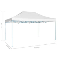 Thumbnail for Profi-Partyzelt Faltbar 3 x 4 m Stahl Weiß