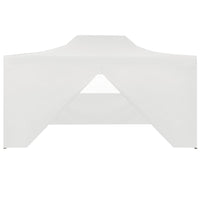 Thumbnail for Profi-Partyzelt Faltbar mit 4 Seitenwänden 3×4m Stahl Weiß