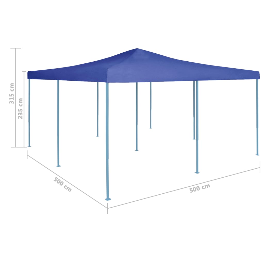 Faltpavillon 5x5 m Blau