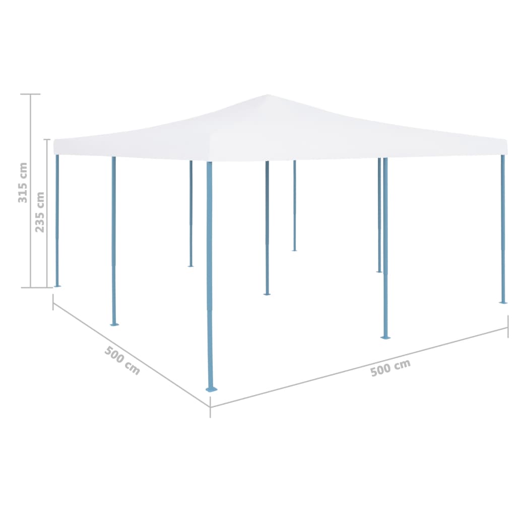 Faltpavillon 5x5 m Weiß