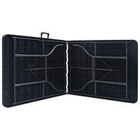 Thumbnail for Gartentisch Klappbar Schwarz 180×75×72 cm HDPE Rattan-Optik