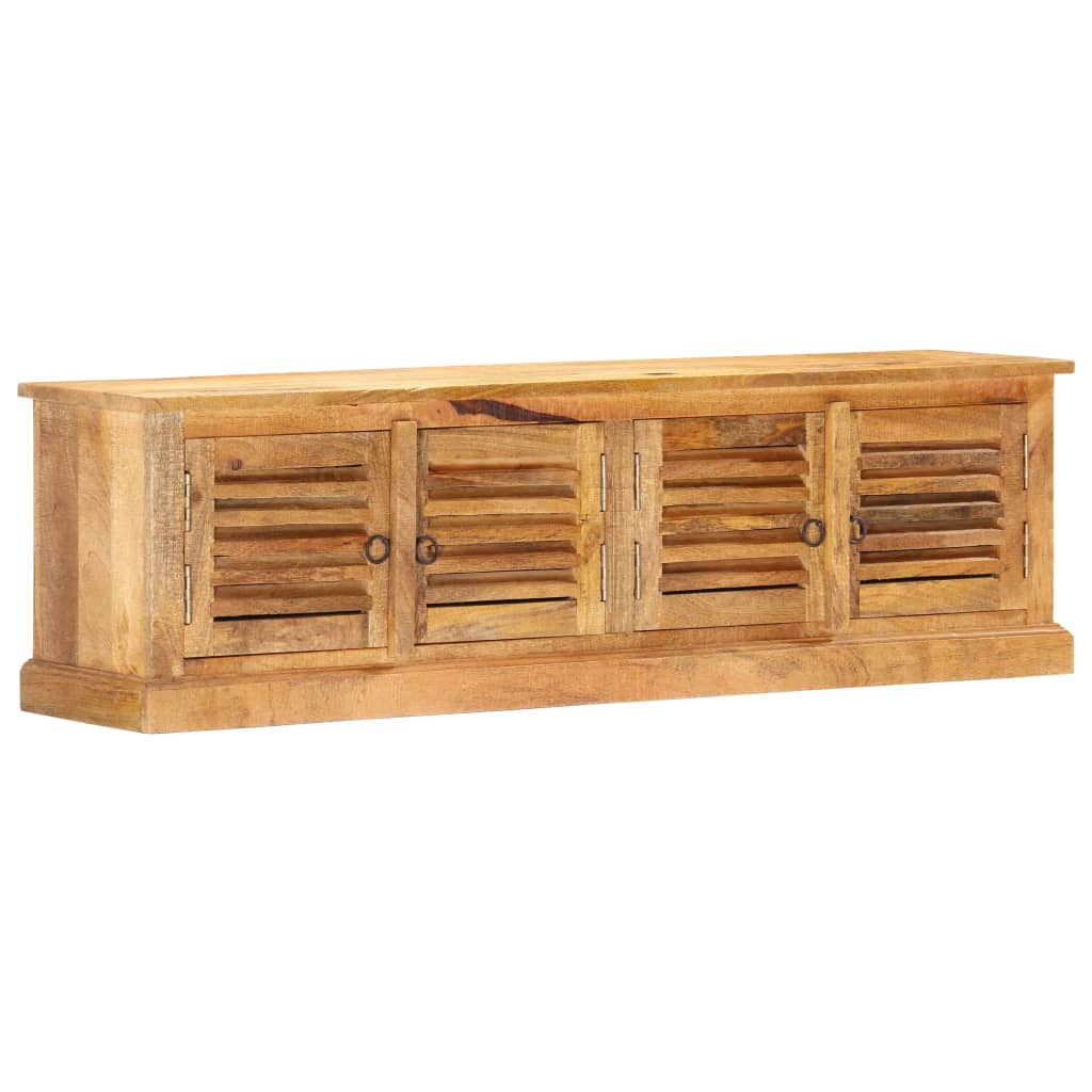 Aufbewahrungsbank 128 cm Massivholz Mango