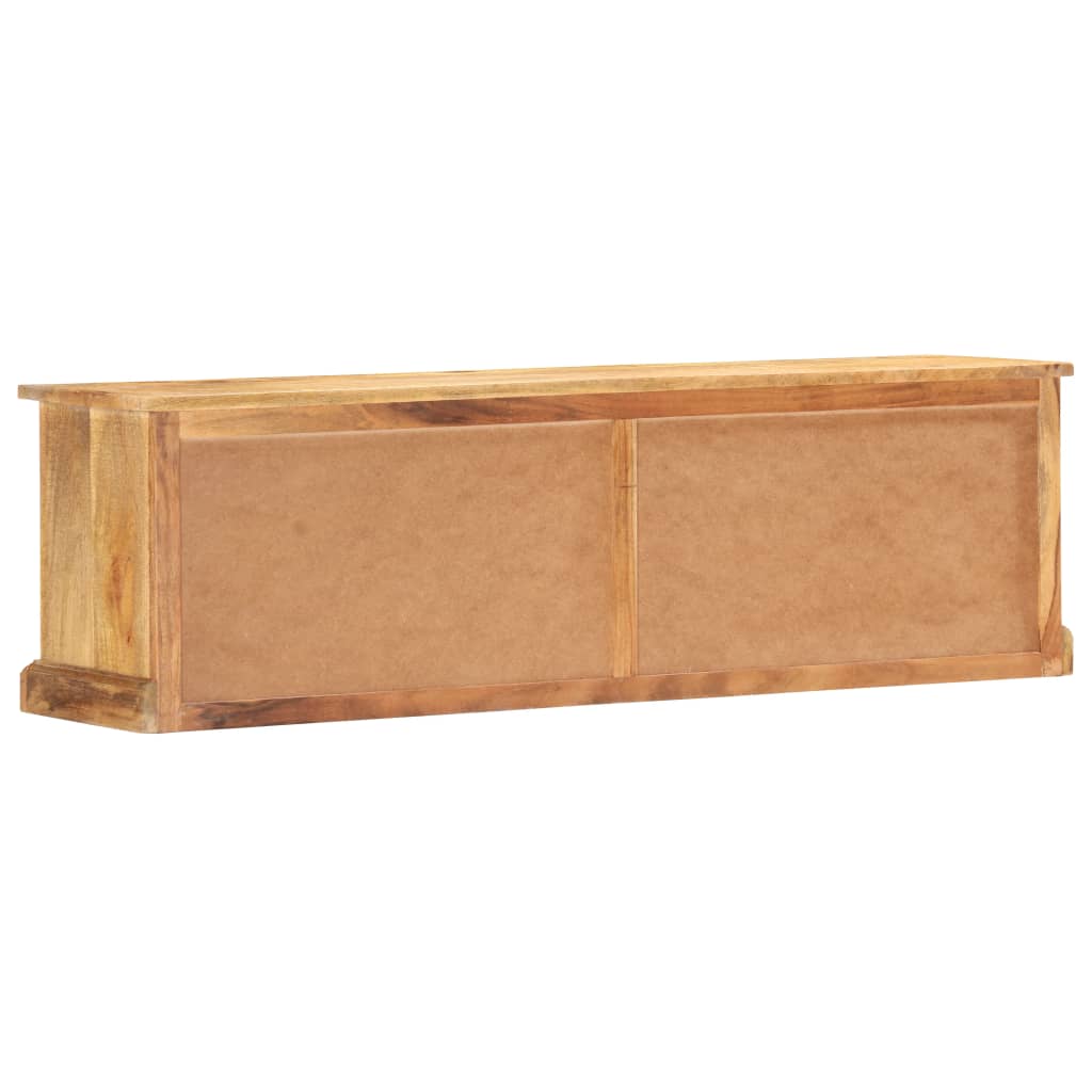 Aufbewahrungsbank 128 cm Massivholz Mango