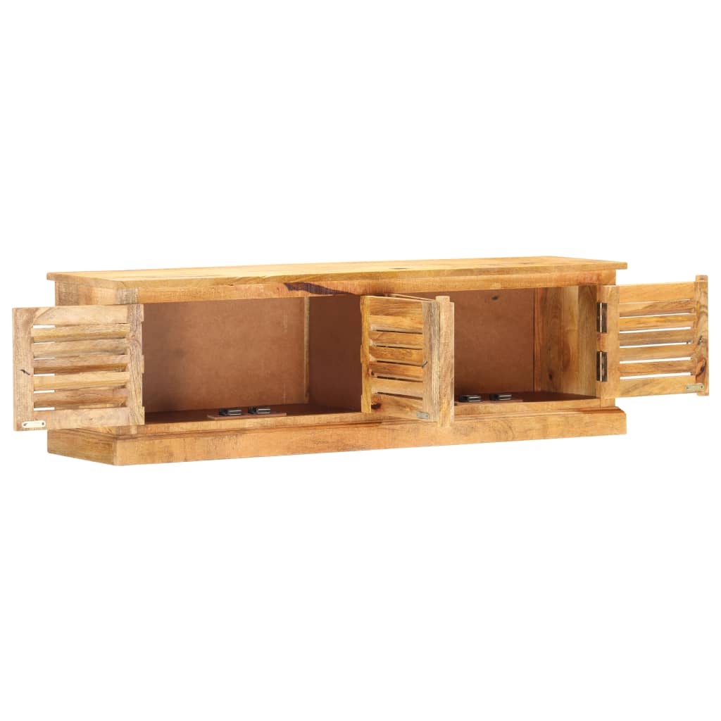Aufbewahrungsbank 128 cm Massivholz Mango
