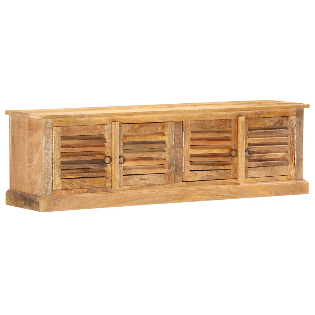 Aufbewahrungsbank 128 cm Massivholz Mango