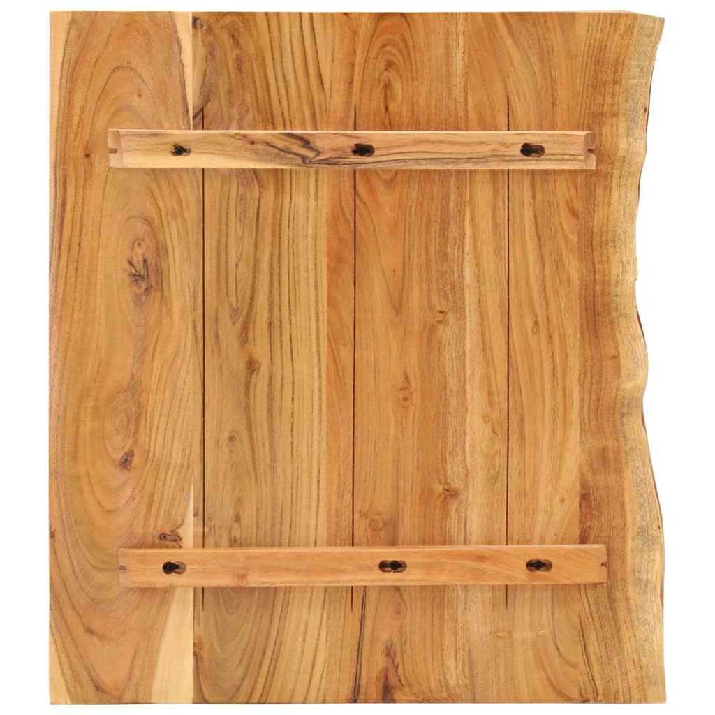 Badezimmer-Waschtischplatte Massivholz Akazie 80x52x2,5 cm
