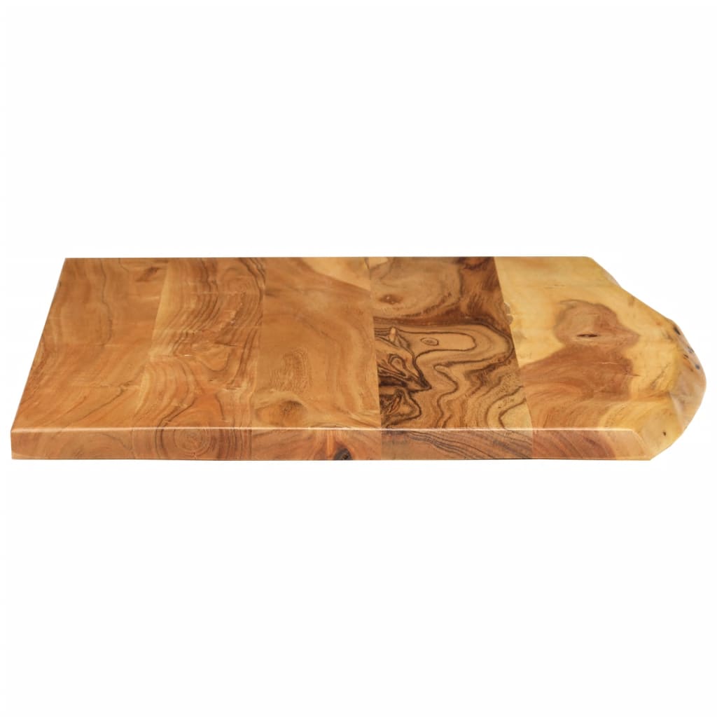 Badezimmer-Waschtischplatte Massivholz Akazie 80x52x2,5 cm