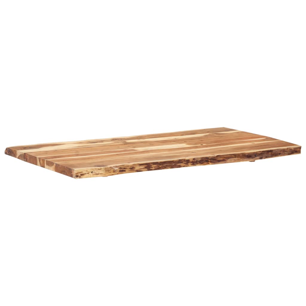 Tischplatte Massivholz Akazie 118x(50-60)x3,8 cm