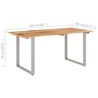 Thumbnail for Esstisch 160x80x76 cm Massivholz Akazie