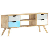 Thumbnail for TV-Schrank 110×35×48 cm Massivholz Mango