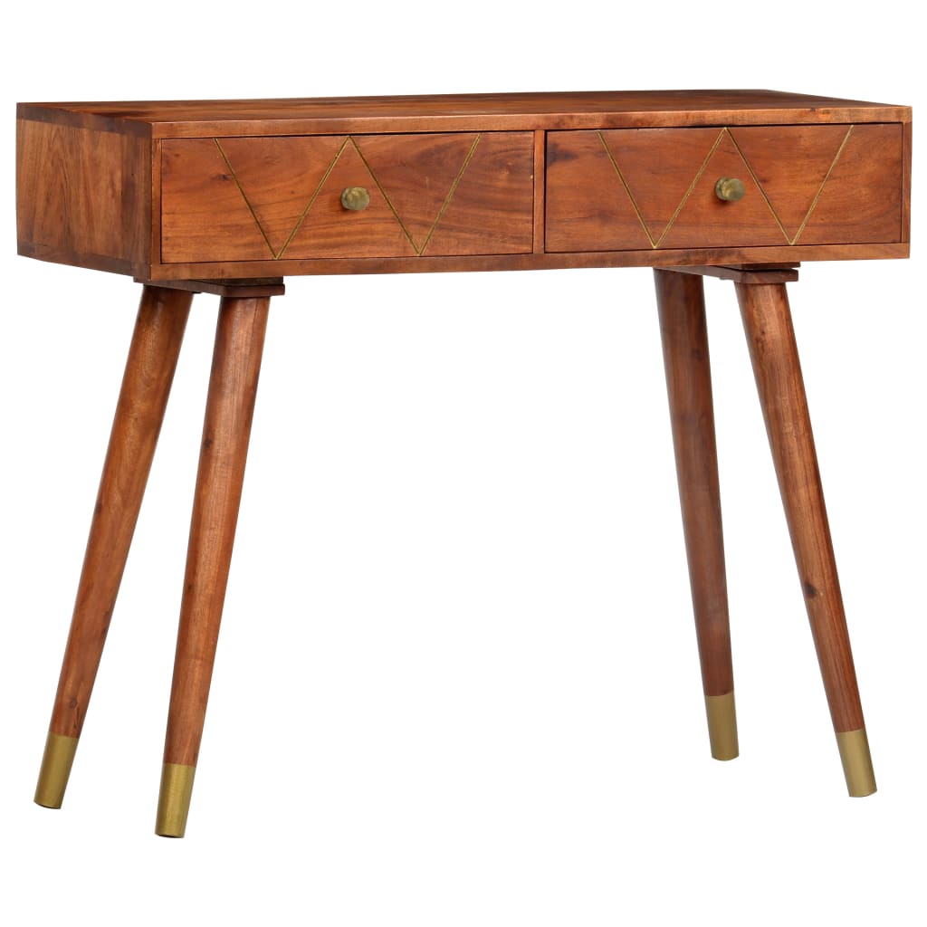 Konsolentisch 90×35×76 cm Massivholz Akazie