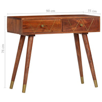 Thumbnail for Konsolentisch 90×35×76 cm Massivholz Akazie