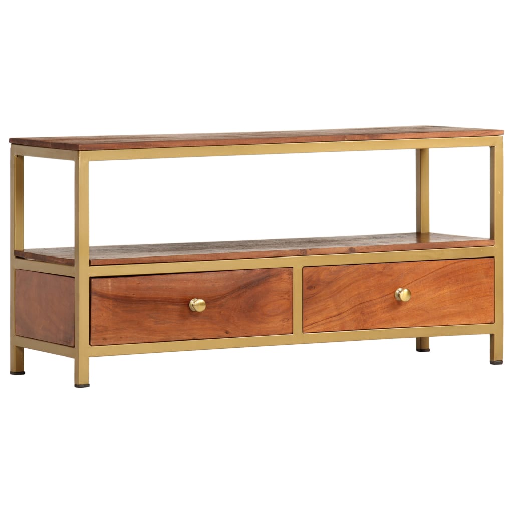 Sideboard 90 x 30 x 45 cm Massivholz Akazie