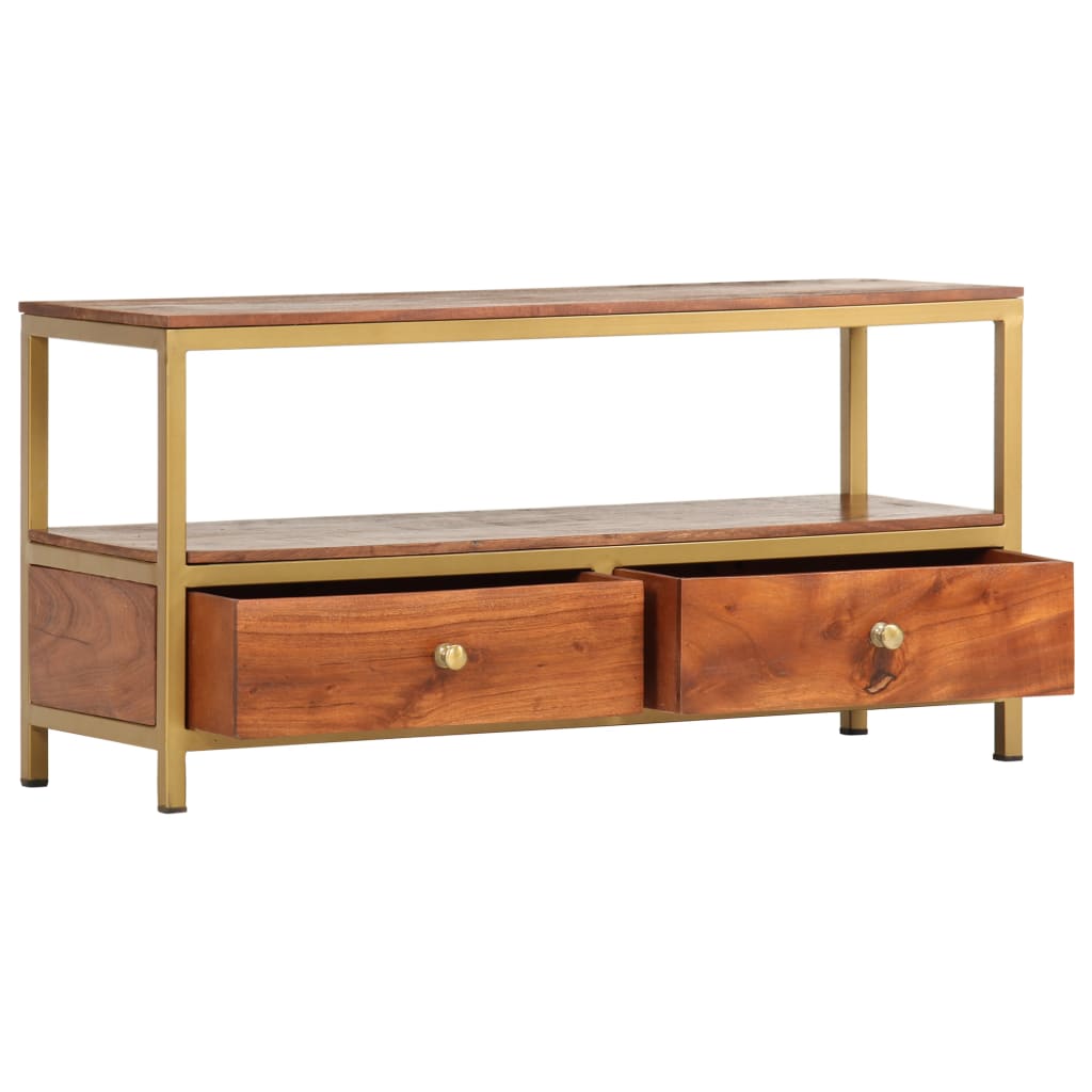 Sideboard 90 x 30 x 45 cm Massivholz Akazie