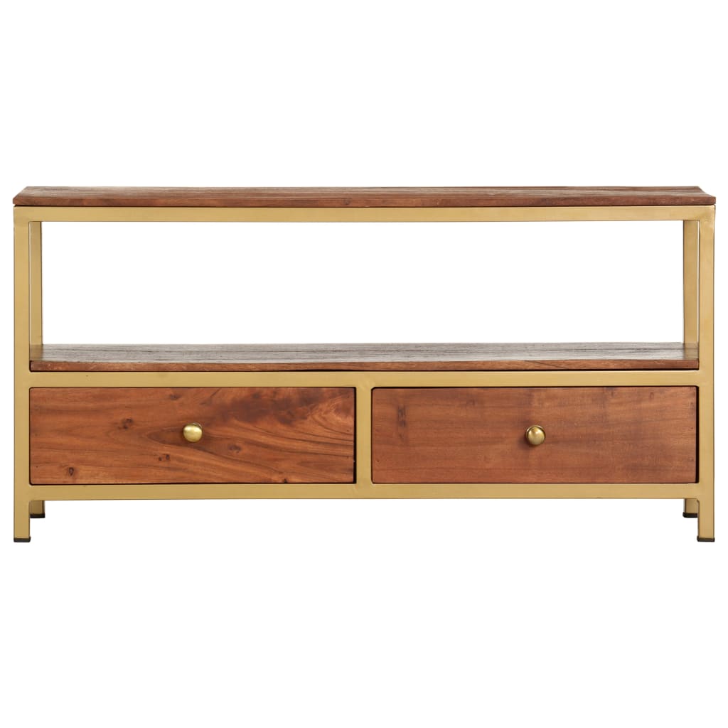 Sideboard 90 x 30 x 45 cm Massivholz Akazie