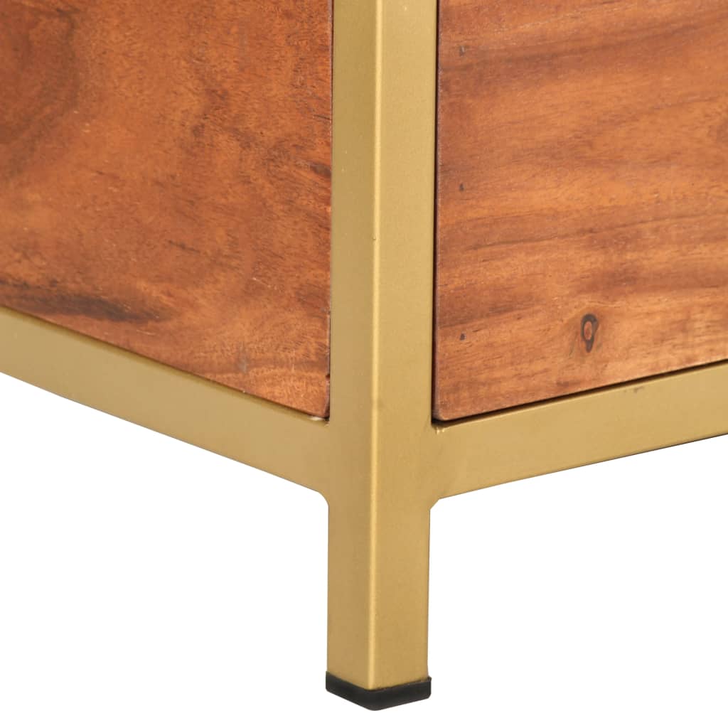 Sideboard 90 x 30 x 45 cm Massivholz Akazie