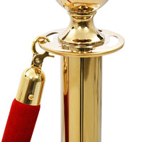 Thumbnail for Kordel für Personenleitsystem Rot und Golden Samt
