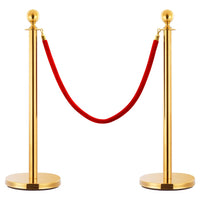 Thumbnail for Kordel für Personenleitsystem Rot und Golden Samt