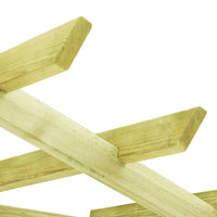 Thumbnail for Eckpergola mit Bank 130×130×197 cm Kiefernholz Imprägniert