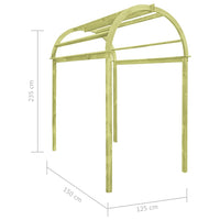 Thumbnail for Gartenbogen 125×150×235 cm Imprägniertes Kiefernholz