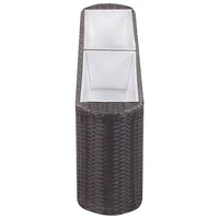 Thumbnail for Garten-Hochbeet 120×24×40 cm Poly Rattan Schwarz