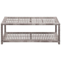 Thumbnail for Schuhbank Grau 80 x 40 x 30 cm Poly Rattan