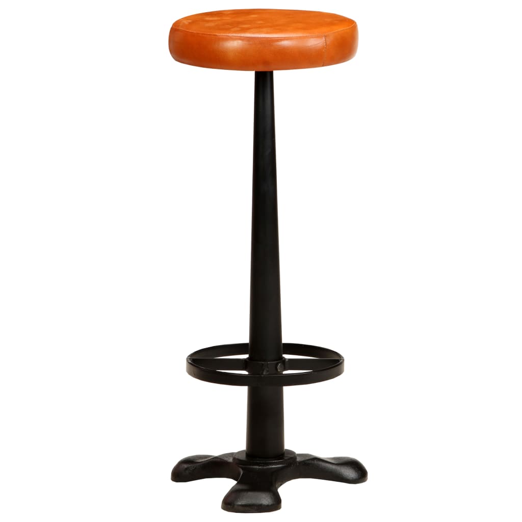 Barhocker 2 Stk. Echtleder